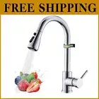 Elegant Chrome Kitchen Faucet with Pull Down Sprayer & 360-Degree Rotation