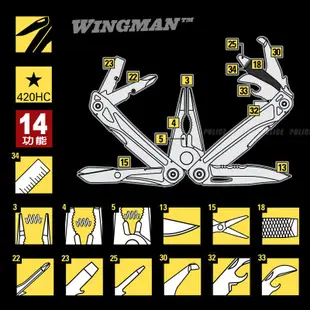 Leatherman Wingman 14功能經典工具鉗 / 省力鉗頭 / 832523 【詮國】