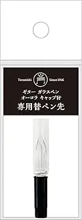 Teranishi Chemical Industry Guitar Glass Pen Nib, Fountain, 1 Pack, 8mm x 8mm x 45mm, Replacement Tip for Glass Pens