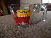 Vtg Pyrex 4 Cup Read From Inside Measure Marks Discontinued HTF NEW W/ STICKER