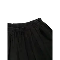 在飛比找蝦皮購物優惠-Cover.com 韓國黑色棉麻寬褲