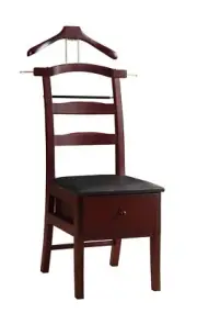 Proman Products Manchester Chair Valet VL36142 with Drawer, Hanger, Trouser B...