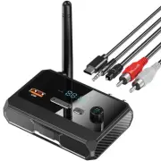 Bluetooth 5.3 Receiver for Home Stereo, RCA Bluetooth Adapter, Low Latency & ...