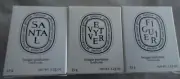 Diptyque Candle Set 3 Candles 35g/ 1.23oz Each; Figuier, Vetyver, And Roses