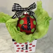Coton Colors Ornament Initial/Monogram “d”. Brand new in box!