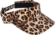 [MOKKHNB] 1pc Outdoor Leopard Pattern Adjustable Sun Hat for Women Fashionable Brim Cap for Summer Protection for Hiking Camping Fishing and Daily Wear