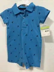 Carter’s Little Boys One Piece Jumper Shorts Size 3M Blue (TW-3708)