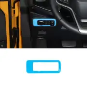 Head Light Lamp Adjust Switch Button Cover Trim For Ford Bronco 2021+ Light Blue (for: Ford)