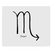 2 x 'Scorpio Zodiac Symbol' Lens Cleaning Cloths (LC00024973)