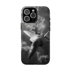 F-35 Fighter Jet Plane Gray Sky - Phone Cover Case for iPhone | Galaxy | Pixel
