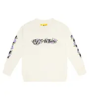 [Off-White Kids] Off-White Kids Printed cotton sweatshirt Y 6 white