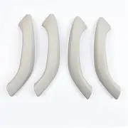 Carbon Fiber Interior Door Handle Outer Cover Trim Replacement, for BMW, for X1 X2 F48 F49 F39 2016-2020 Replacement Interior Door Lever(Oyster 4PCS Set)