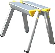 yuksok Folding Ladder Home Use Step Ladder Multiuse Nonslip Lightweight Convenient Step Stool for Household Office Department Stores, Yellow
