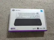 Cooler Master CK721 Wireless Mechanical Gaming Keyboard Silver White Blue Switch
