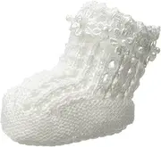 [Jefferies Socks] Baby Girls' Daisy Pearl Bootie (Infant)