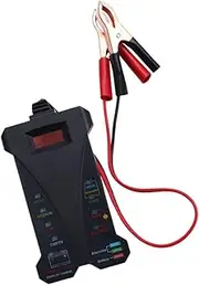 LAPYAPPE Battery Tester Digital Voltmeter and Charging System Analyzer for Automotive Vehicle Safe Over-Voltage Quick Status Readings Easy to Carry Clips