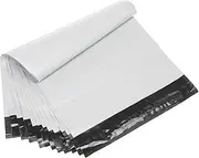 uxcell 12x10 Inch Poly Mailers, 100 Pcs Shipping Bags for Clothing with Self-Adhesive Seal Mailing Bags for Business Shipping Waterproof Envelopes Packing, White