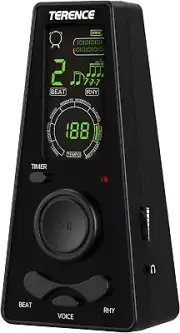 Digital Metronome w Timer Electronic Vocal Metronome Adjustable & Timed NEW