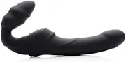 Slim Rider Ribbed Vibrating Silicone Strapless Strap On Strap Ons Strap U Thrusting Dildo Vibrators For Woman Sex Toys Vibrator Dildo