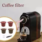 4pcs Refillable Reusable Coffee Filter Capsules Pods Best For Nespresso A2Q3