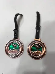 2 BRAND NEW PEBBLE BEACH GOLF LINKS METAL GOLF BAG TAGS