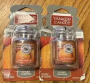 2 Yankee Candle Ultimate Car Jar Air Freshener - Spiced Pumpkin Sealed