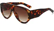 [ADE WU] Trendy Designer Aviator Sunglasses Retro 70s Style Thick Oversized Aviators Style 2025 Fashion Sun Glasses