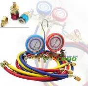 R12 R22 R134A R502 A/C Diagnostic Manifold Gauge Set HVAC AC Refrigeration Test