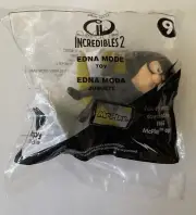 McDonalds Happy Meal Toy Disney Incredibles 2 #9 Edna Mode 2018 Sealed
