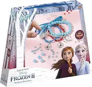 Disney Frozen II Mystical Bracelet Set: Create Your own Frozen II Bracelets with Various Charms, Satin Ribbons and Beautiful Pearls.