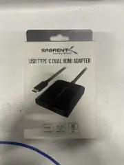 Sabrent USB Type-C Dual HDMI Adapter 4K