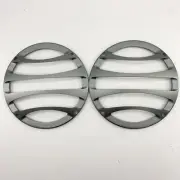 2-6.5" Aluminum Speaker Cover Grill For Car Woofer Audio DJ PA Speaker Gray