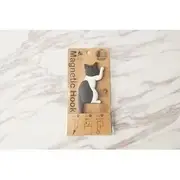 Cat Hook Fridge Magnet (various designs) 18 - Black & White - One Size