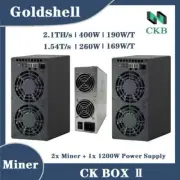 Goldshell CK BOX Ⅱ Nervos Network Miner 2.1TH/s & 1.54T/S w 1200W Power Supply