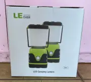 LE LED Camping Lantern Battery Powered LED with 1000LM 4 Light Modes 2 Pack