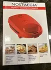 Nostalgia My Mini Personal Electric Sandwich Maker Red Brand Grilled Cheese, NEW