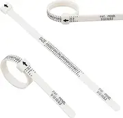 [EZONEDEAL] Ring Sizer Measuring tool Set, Plastic Reusable Finger Size Gauge Measure Tool with Cleaning Cloth Jewelry Ring Sizers A-Z UK Rings Size-White, Finger Sizer Measuring Ring Tool