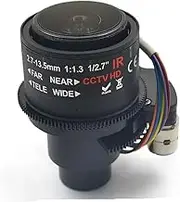 2MP 2.7-13.5mm Motorized Zoom CCTV Lens F1.3 1/2.7 Inch Auto Focus Varifocal M14/D14 Interface IR Cutoff Suitable for IP/AHD Security Cameras