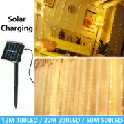 Fairy String Lights Outdoor Garden Christmas Party Decor 100/200/500 LED Solar