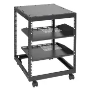 VEVOR 12U 4 Post Open Frame Server Rack Network Enclosure 15''-40'' BRANDNEW