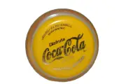 VINTAGE RARE TOY MEXICAN GENUINE 2 YO-YO RUSSEL MASTER YELLOW & RED COCA COLA