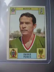 PANINI WC MEXICO 70 ORIGINAL Red Back UNUSED Sticker SABAS PONCE MEXICO