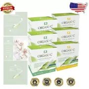 Hypoallergenic 100% Organic Cotton Tampons – Regular & Super Absorbency, 6 Pack