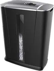 Mini Paper Shredder, 6 Sheet Micro-Cut Shredder(4 * 26mm) for The Home/Home Office with 100% Jam Proof and Safesense Technology - Black