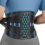Back Brace for Lower Back Pain, 7 Stays Ergonomic Support Brace with Comforta...