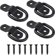 4 Pack D Rings Tie Down Anchors Heavy Duty Hooks for Truck Bed...