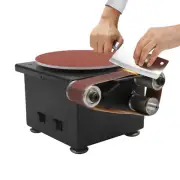 3-in-1 7 Speed 1.2x15in Mini Belt Sander Belt Disc Combo Sander Polisher Grinder