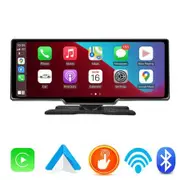 Car Radio 10.26 Inch Backup Camera Wireless Apple CarPlay Android Auto FM Mirror Link Touchscreen Dash Mount Stereo Portable Bluetooth Tech