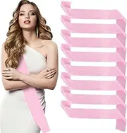 [CATOR] Pack of 8 Sash, JGA Sash, Empty Sash, Individual Bride Sashes, DIY Plain Satin Sash for Birthday, Wedding, Graduation, Hen Party