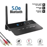 80M Bluetooth 5.0 Transmitter Receiver Bypass Aptx LL Low Latency Wireless Audio